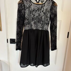 Elegant Black Lace Dress